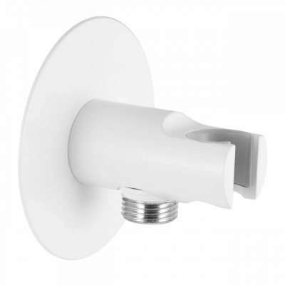Держатель ручного душа с подключением шланга Remer 337XBO, белый матовый фото в интернет-магазине Русалия