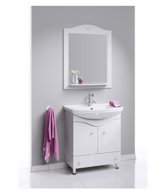 Зеркало 75 Franchesca белый FR0207 Aqwella фото в интернет-магазине Русалия