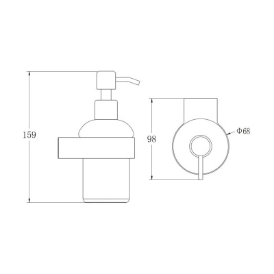 Дозатор жидкого мыла BELZ B90827, брашированное золото фото в интернет-магазине Русалия