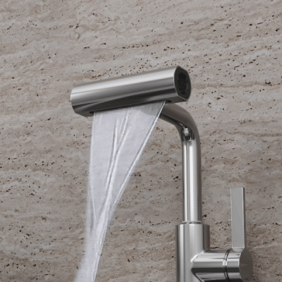 Смеситель для кухни с поворотной лейкой RUSH Tinos (TI3732-17) фото в интернет-магазине Русалия