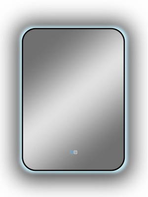 Зеркало с подсветкой Torry 500x700 черная краска, открытая подсветка, антизапотевание ЗЛП2278 Continent фото в интернет-магазине Русалия