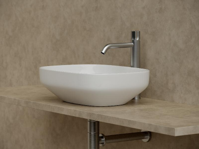 Умывальник чаша накладная прямоугольная Element 500*380*150мм CN5031 Ceramica Nova фото в интернет-магазине Русалия