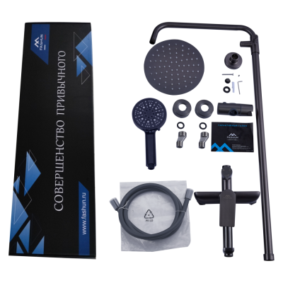 Душевая система FASHUN (A52419-17) графит фото в интернет-магазине Русалия