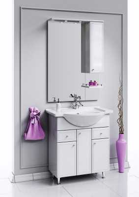 Зеркало 70 Barcelona белый Ba.02.07 Aqwella фото в интернет-магазине Русалия