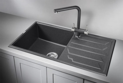 Кухонная мойка GRANULA (8601, ГРАФИТ ) фото в интернет-магазине Русалия