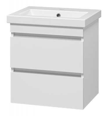 Тумба Енисей 50 подвесная с раковиной Cersanit Como 50 Misty фото в интернет-магазине Русалия