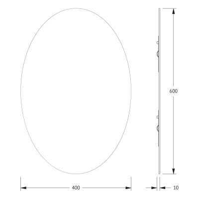 Зеркало настенное Primary EVOFORM 40х60 см, BY 0027 фото в интернет-магазине Русалия