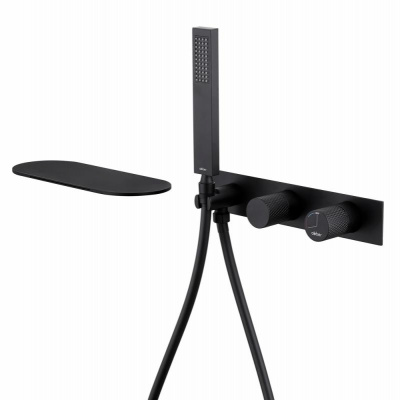 Смеситель ABBER Rund AF8731B для ванны скрытого монтажа, черный матовый фото в интернет-магазине Русалия