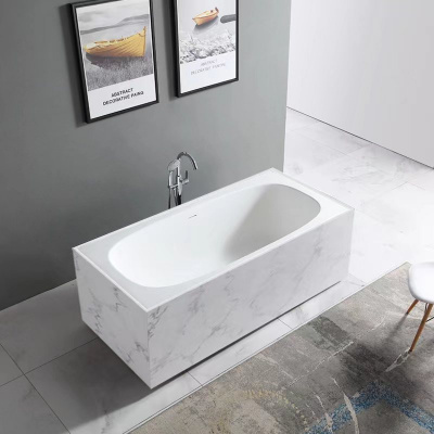 Ванна из искусственного камня ABBER Blitz AS9501GB 180х85х60 см фото в интернет-магазине Русалия