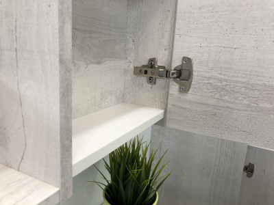 COMFORTY. Зеркало-шкаф "Верона-90" дуб белый фото в интернет-магазине Русалия