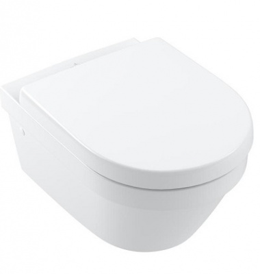 Унитаз подвесной безободковый Architectura с сиденьем-микролифт 4694HR01 Villeroy&Boch фото в интернет-магазине Русалия