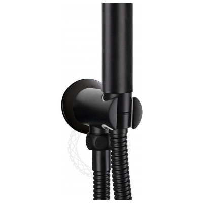 Душевая система встраиваемая FILARETE Roun FL1024BL, черный фото в интернет-магазине Русалия