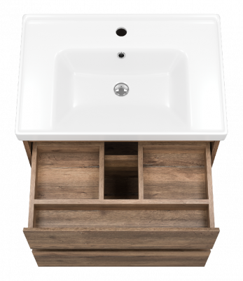 Тумба Dallas 70 подвесная с раковиной Dreja Grace 70 Brevita фото в интернет-магазине Русалия