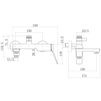 Душевая система FASHUN (A2486) фото в интернет-магазине Русалия