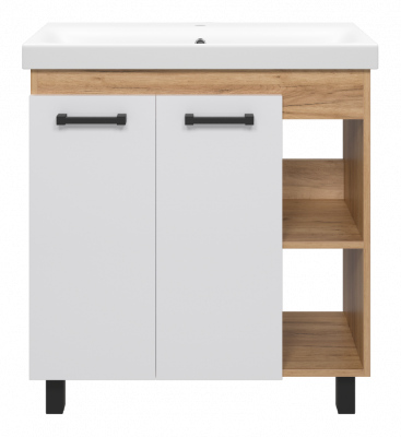 Тумба Крафт 80 с раковиной Cersanit Moduo Slim 80 Misty фото в интернет-магазине Русалия