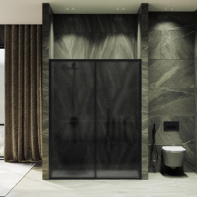 Душевая дверь, раздвижная,6 мм , Стекло Графит матовое,1950*1200 MGD-1288-6 MaybahGlass фото в интернет-магазине Русалия