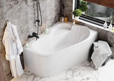 Акриловая ванна VAGNERPLAST SELENA 147x100 Right VPBA141SEL3PE-04 фото в интернет-магазине Русалия