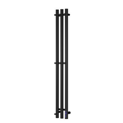 Полотенцесушитель электрический REFLEXION Тхал RXT14110120BL 1100x120 черный матовый, 7 крючков фото в интернет-магазине Русалия