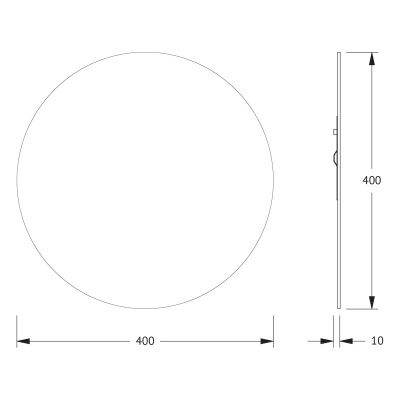 Зеркало настенное Primary EVOFORM D40 см, BY 0038 фото в интернет-магазине Русалия