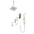 Душевая система встроенная с термостатом Timo Selene хром (SX-2229/00SM) фото в интернет-магазине Русалия