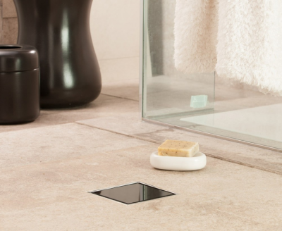 Точечный трап Pestan Confluo Standard 10х10 Dry Black Glass (13000110) фото в интернет-магазине Русалия