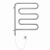 Электрический полотенцесушитель  25 Ш-обр 450х570 поворотный  4620768883958 Terminus фото в интернет-магазине Русалия