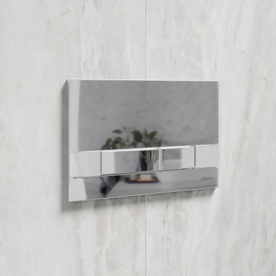 Кнопка смыва Lemark BIT для инсталляции, механическая, хром глянец (9801005) фото в интернет-магазине Русалия