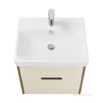 Тумба под раковину AQUATON Оливия 55 бежевый, дуб велл 1A254201OLVG0 фото в интернет-магазине Русалия