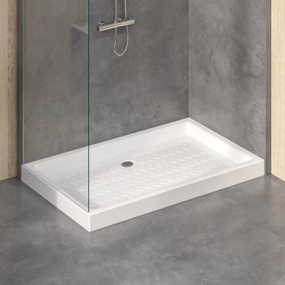 Душевой поддон керамический прямоугольник 800x1400 фото в интернет-магазине Русалия