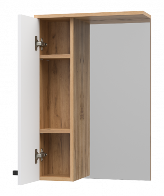 Зеркальный шкаф Крафт 50 левый П-Кра-02050-011Л Misty фото в интернет-магазине Русалия