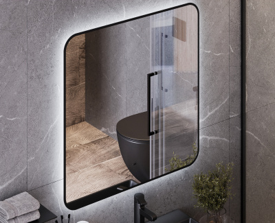 BOND F01-108 Унитаз подвесной безободковый черный с сиденьем с микролифтом фото в интернет-магазине Русалия