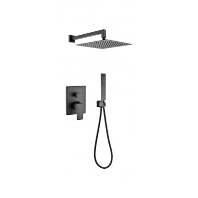 Душевая система встраиваемая (без излива) Grocenberg GB5089BL-3, черный фото в интернет-магазине Русалия