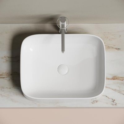 Умывальник чаша накладная прямоугольная Element 505*380*150мм CN6052 Ceramica Nova фото в интернет-магазине Русалия