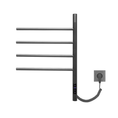 Полотенцесушитель электрический Vincea VTD-1S1CGE 43x60, графит, таймер фото в интернет-магазине Русалия