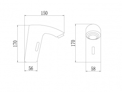 Сенсорный смеситель для раковины S-GY8865-1A Savol фото в интернет-магазине Русалия