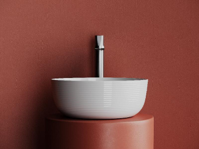 Раковина накладная круглая 356*356*135, цвет белый CN6073 Ceramica Nova фото в интернет-магазине Русалия