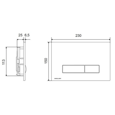 Клавиша EXCELLENT Aurro (белая) фото в интернет-магазине Русалия