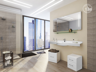 Зеркало AQUATON Отель 150 1A107502OT010 фото в интернет-магазине Русалия