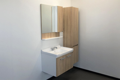 COMFORTY. Зеркало-шкаф "Рига-70" дуб сонома фото в интернет-магазине Русалия