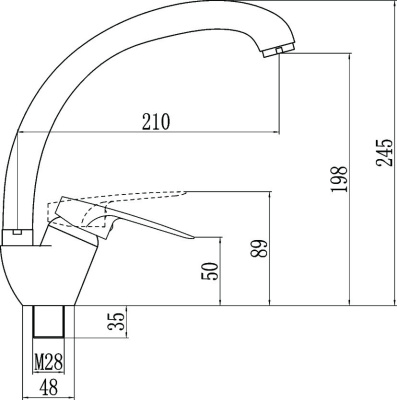 Смеситель для кухонной мойки Fmark (FM4104) фото в интернет-магазине Русалия