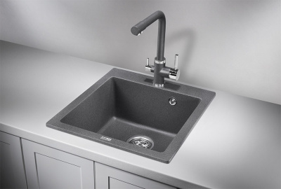 Кухонная мойка GRANULA (4651, ГРАФИТ) фото в интернет-магазине Русалия