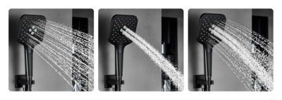 Душевой комплект Next VSFW-1N3TBG термостатический встраиваемый, трехрежимный, брашированное золото Vincea фото в интернет-магазине Русалия