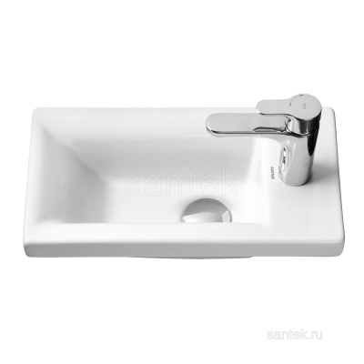 Раковина Santek Миранда 40 отверстие под смеситель 1WH302500 фото в интернет-магазине Русалия