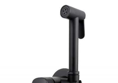 Комплект для гигиенического душа встроенный AQUATEK (cмеситель + гигиеническая лейка + шланг), матовый черный AQ1019MB ВЕГА фото в интернет-магазине Русалия