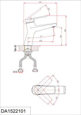 Смеситель DK для раковины Bayern.Fürth (DA1522101) фото в интернет-магазине Русалия
