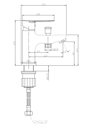 Смеситель ESKO "Asti" для раковины (AT 53) фото в интернет-магазине Русалия