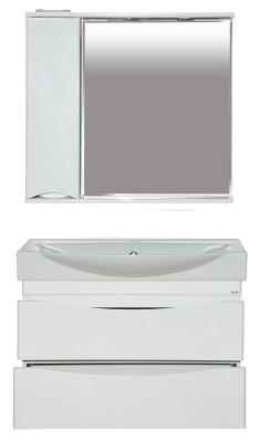 Тумба Элвис 85 подвесная с раковиной Kirovit Элвис 85 Misty фото в интернет-магазине Русалия