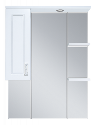 Зеркальный шкаф Дива 85 левый П-Див04085-013Л Misty фото в интернет-магазине Русалия