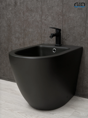 Биде напольное Gid BDN-36BM 21107 черный матовый 56x36.5x42 фото в интернет-магазине Русалия