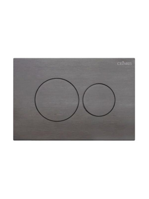 Кнопка смыва CEZARES PN1-BTN-GM Оружейная сталь фото в интернет-магазине Русалия